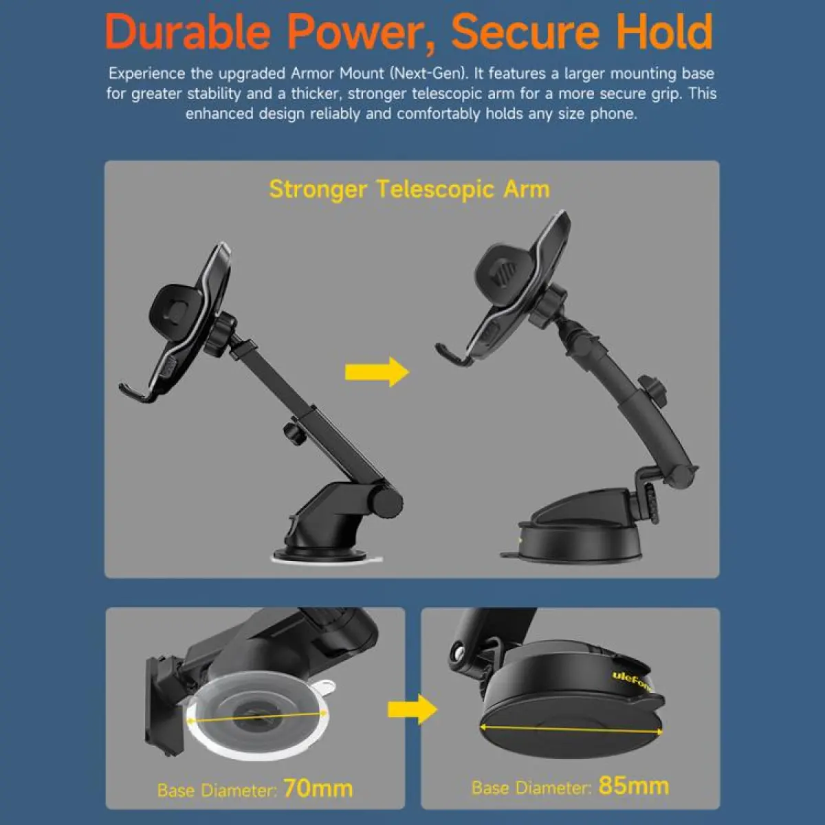 Стойка за кола Ulefone Armor Mount Next Gen UAN16 3