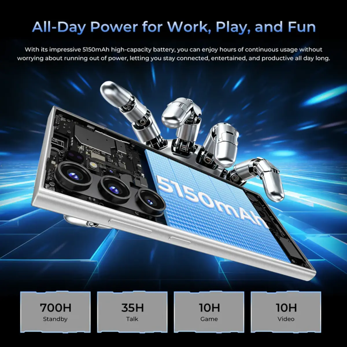 Oukitel C61 GT 6.88" 128GB/4GB 5150mAh Black 3