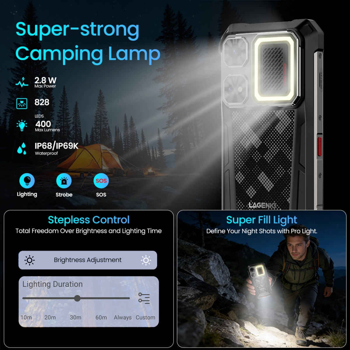 Lagenio Rhino 1 Pro 6.9" 256GB/8GB 12000mAh Black 6