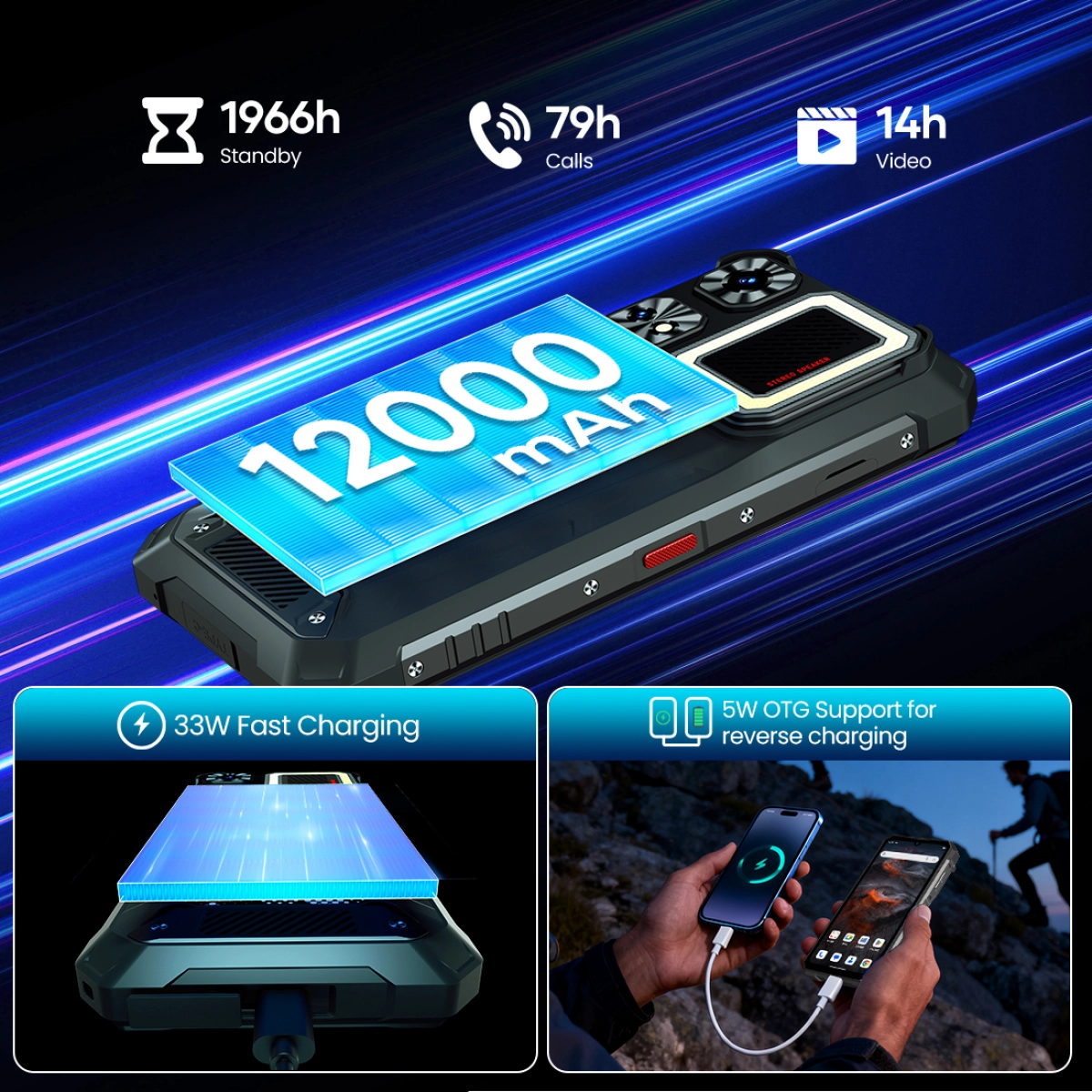 Lagenio Rhino 1 Pro 6.9" 256GB/8GB 12000mAh Black 7