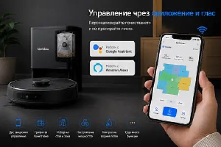 Teendow D65S Max Робот прахосмукачка с LiDAR навигация и автоматично самоизпразване