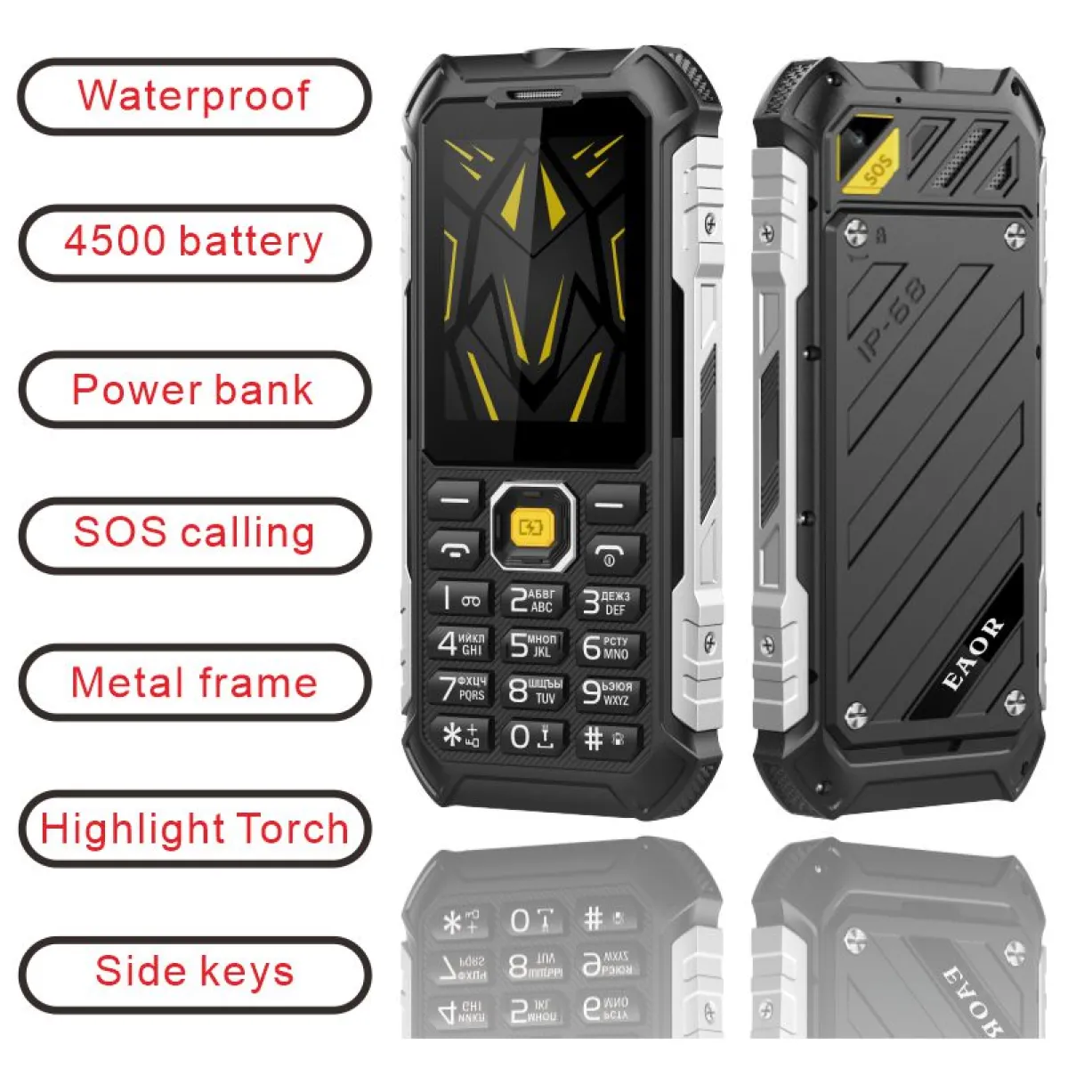 EAOR HP220 2.4" 32MB/32MB 4500mAh DS Black 2