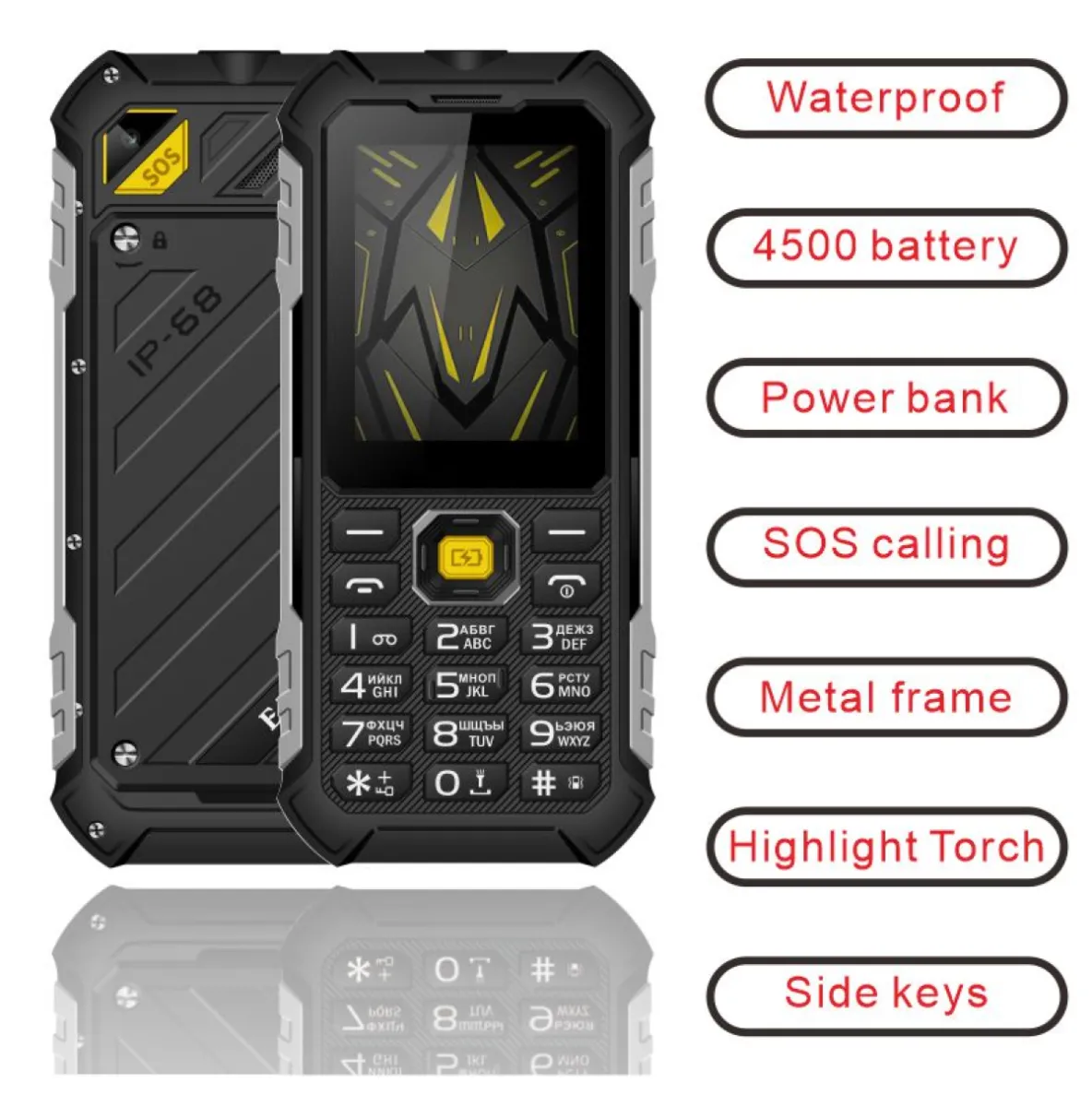 EAOR HP220 2.4" 32MB/32MB 4500mAh DS Black 4
