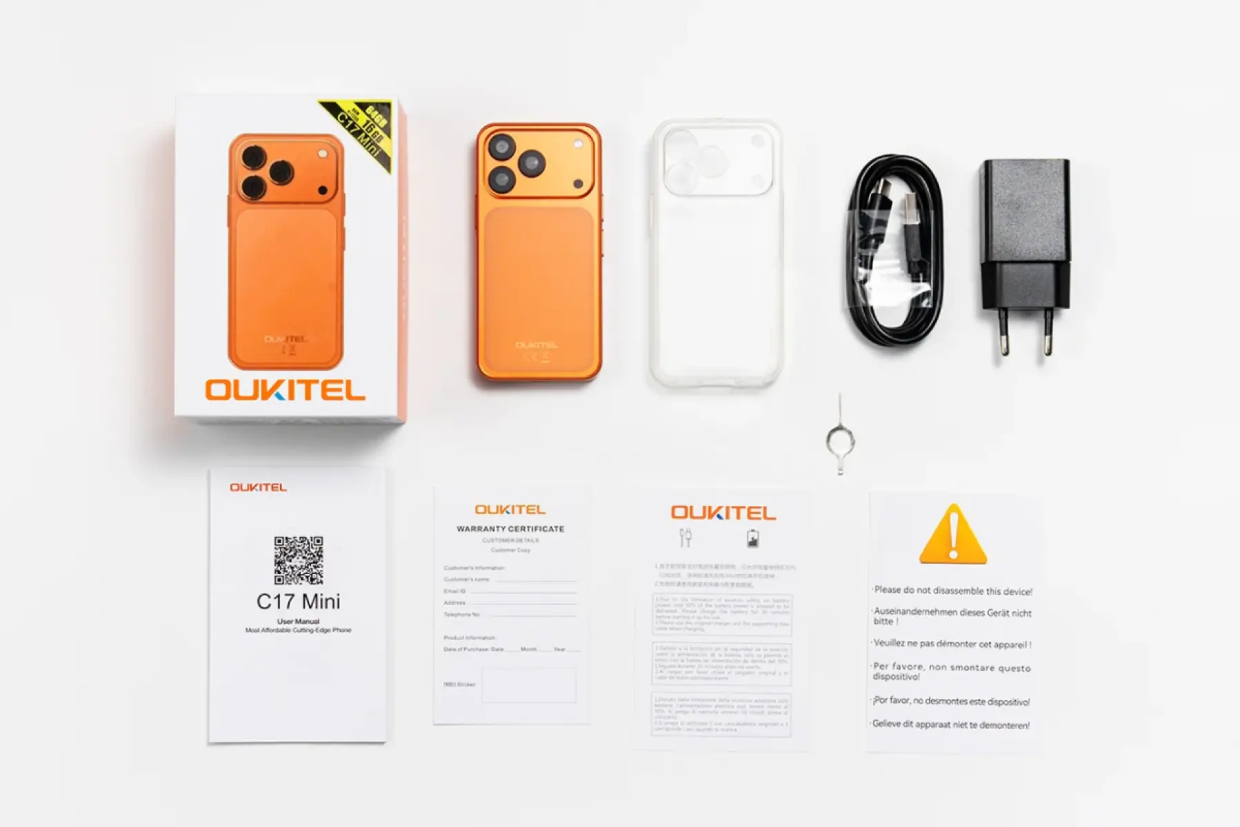 Oukitel C17 Mini 4G 4" 32GB/3GB 2300mAh Orange 5